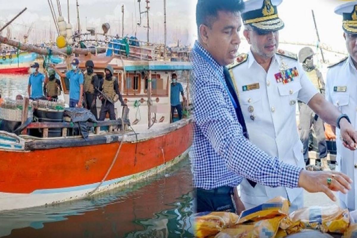கடற்படையினரின் அதிரடி நடவடிக்கை ; இலங்கை கடல் பகுதியில் ரூ.200 கோடி ஹெராயின் பறிமுதல் | Heroin Worth 2 Billion Seized Sri Lankan Waters