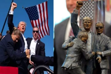 தனக்கு தானே சிலை வைத்த டொனால்ட் ட்ரம்ப்