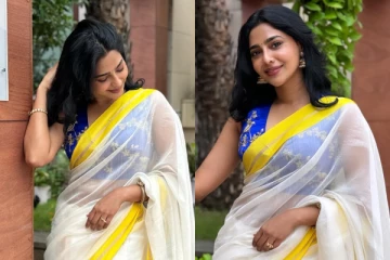 நடிகை ஐஸ்வர்யா லட்சுமி ட்ரான்ஸ்பரென்ட் சேலையில் அழகிய போட்டோஷூட்