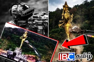 வெளிநாடொன்றில் இடித்து அகற்றப்பட்ட விஷ்ணு சிலை: வெடித்த சர்ச்சை