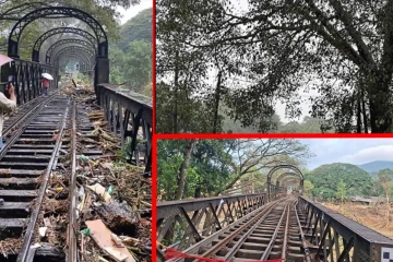 அதிவேகமாக முன்னெடுக்கப்பட்டு வரும் பேராதனை ரயில்வே பால கட்டுமானப் பணிகள்