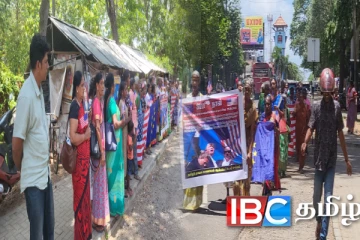 காணாமல் ஆக்கப்பட்டோரின் உறவுகள் வவுனியாவில் கவனயீர்ப்பு ஊர்வலம்