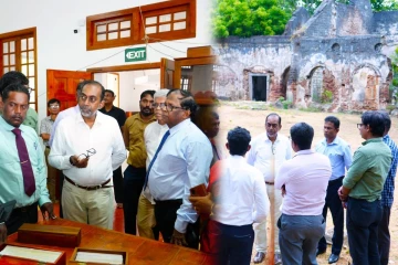 யாழ்.பொது நூலகத்திற்கு அமைச்சர் ஹினிதும சுனில் செனவி விஜயம்