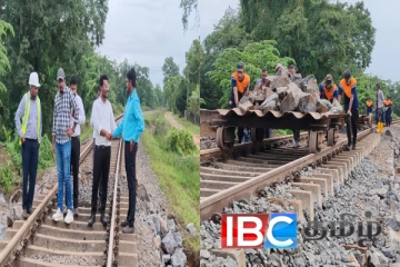 வவுனியாவில் சேதமடைந்த தொடருந்து பாதைகளை பார்வையிட்ட பிரதி அமைச்சர்