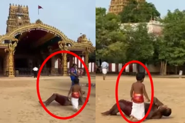 நல்லூர் கந்தன் ஆலயத்தில் நெகிழவைத்த சிறுவன்!