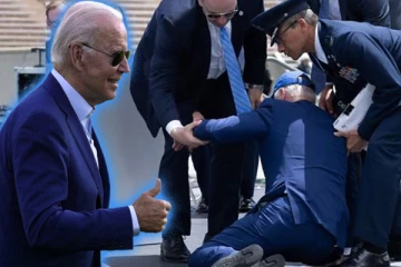 பட்டமளிப்பு விழாவில் தவறி விழுந்த ஜனாதிபதி பைடன்