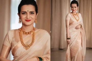 பட்டு சேலையில் புது பெண்ணாக ஜொலிக்கும் டிடி- நடிகைகளை திணற விடும் அழகு