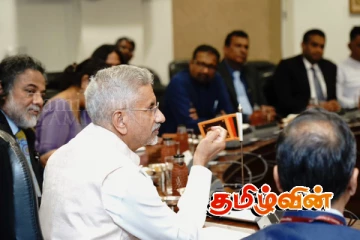 இலங்கை நாடாளுமன்ற குழுவினரை சந்தித்த இந்திய வெளியுறவு அமைச்சர்