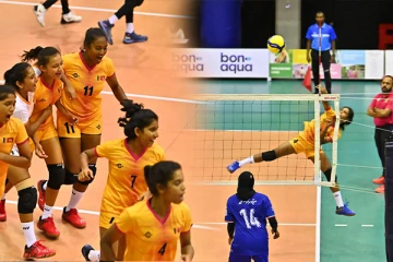 மகளிர் மத்திய ஆசிய கரப்பந்தாட்ட சுற்றுப் போட்டியில் இலங்கை முன்னிலை