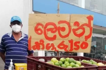 வீதியோரத்தில் எலுமிச்சை விற்கும் விவசாய அமைச்சின் முன்னாள் செயலாளர்