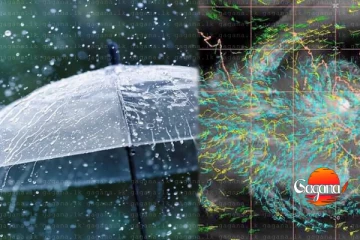 ගිගුරුම් සහිත වැසි සමග වායුගෝලයේ කැලඹිලි තත්වයක්