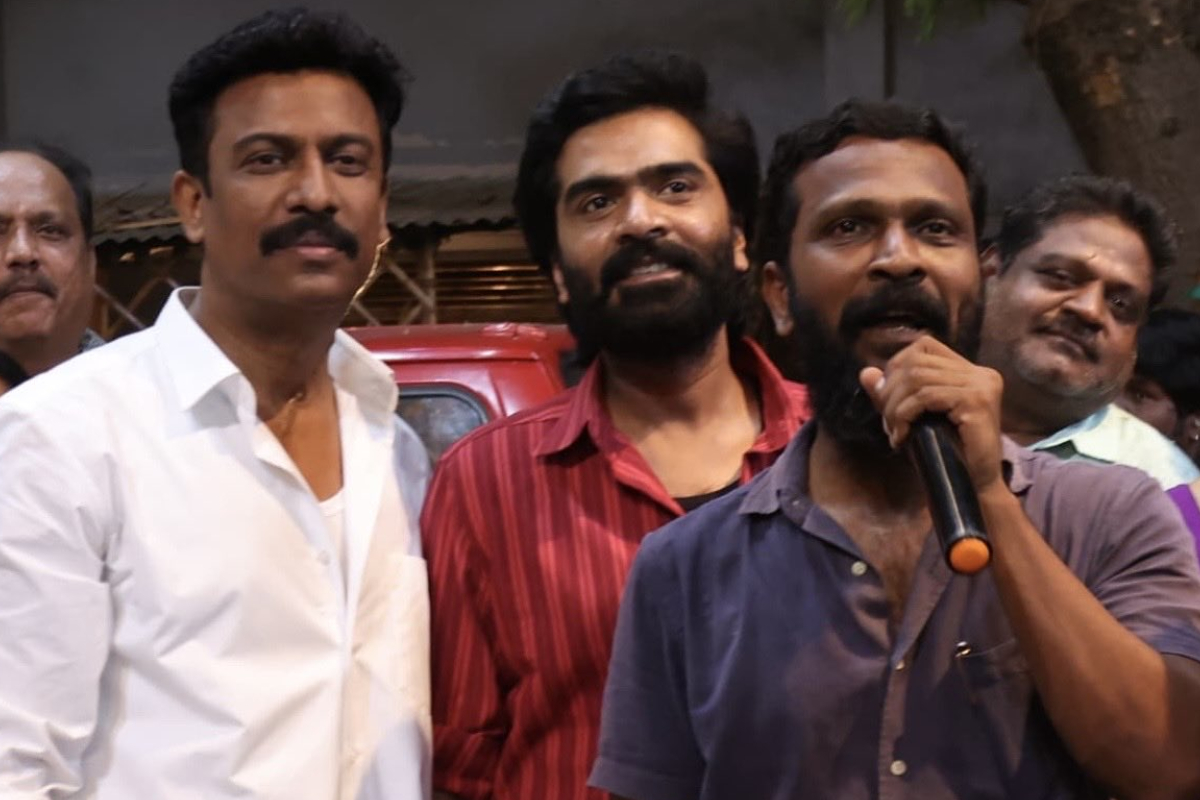 அரசனுடன் குணா, சந்திரா.. வடசென்னை உலகத்தில் அரசன் படம்.. படப்பிடிப்பு புகைப்படம் இதோ | Andrea Samuthirakani Joins Arasan Movie With Simbu