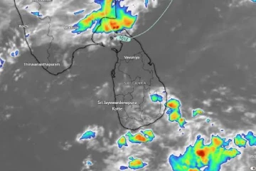 උදෑසන 5.30 ට දිවයිනටම නිකුත් කළ නිවේදනය - අද පස්වරු 1.00 න් පසු ගිගුරුම් සහිත වැසි