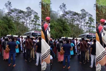 வானும் தனியார் பேருந்தும் நேருக்கு நேர் மோதி கோர விபத்து