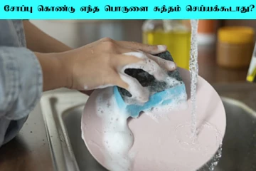 இந்த பொருள்களை சோப்பு போட்டு கழுவாதீங்க... பாதிப்பு வரும் ஜாக்கிரதை