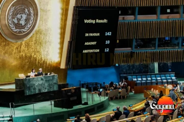 පලස්තීනය වෙනුවෙන් ශ්‍රී ලංකාව එක්සත් ජාතීන්ගේ මහා මණ්ඩලයේ