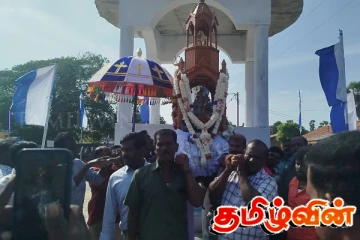 ஆயிரக்கணக்கான பக்தர்களுடன் சிறப்பாக இடம்பெற்ற கட்டைக்காட்டு கப்பலேந்தி மாதா ஆலய திருவிழா