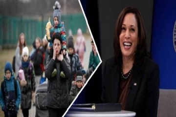 உக்ரைன் அகதிகள் குறித்த கேள்விக்கு சிரித்து பதிலளித்து சர்ச்சையில் சிக்கியுள்ள கமலா ஹாரிஸ்