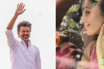 தமிழக தேர்தலில் வெற்றிப்பெற்ற தவெக விஜய்!! வீட்டிற்கே சென்று பாராட்டிய நடிகை திரிஷா..