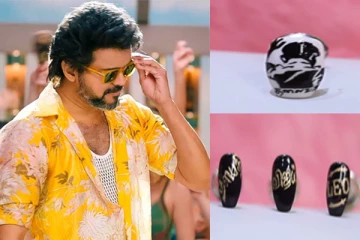 விரல் நகங்களிலும் விஜய்: வித்தியாசமான முறையில் வாழ்த்து சொன்ன ரசிகை