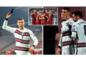 போர்ச்சுக்கலை வீட்டுக்கு அனுப்பிய பெல்ஜியம்! கோபத்தில் கேப்டன் ஆர்மை தூக்கி வீசிய ரொனால்டோவின் வீடியோ காட்சி