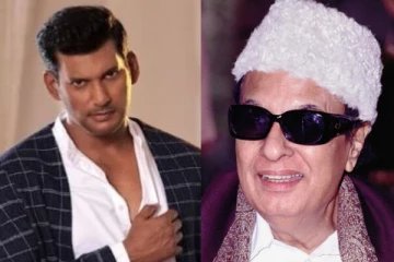 நெஞ்சில் எம்.ஜி.ஆர் முகத்தை பச்சை குத்தியுள்ள விஷால்.. புதிய தோற்றத்தில் வெளிவந்த புகைப்படம்