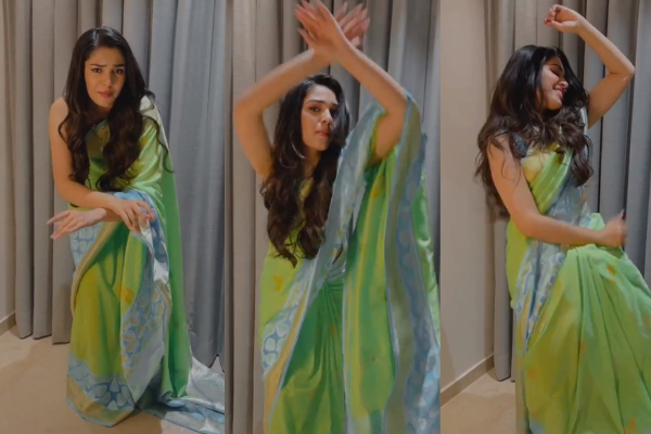 க்ரித்தி ஷெட்டியின் அரபிக் குத்து! வீடியோ வைரல், லட்சக்கணக்கில் லைக்ஸ் | Krithi Shetty Arabic Kuthu Dance Video Goes Viral