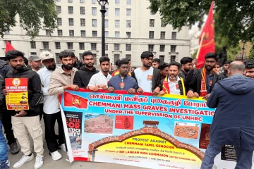 திலீபனின் சிலை அகற்றப்பட்டதை கண்டித்து பிரித்தானியாவில் மாபெரும் கண்டனப் போராட்டம்