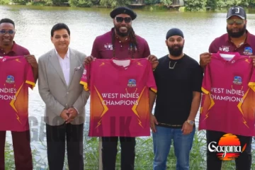 කැරට් 18 රන් ජර්සියෙන් පිටියට එන බටහිර ඉන්දීය කොදෙව් ක්‍රිකට් තරු