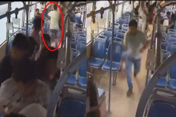 வேலை கிடைக்காத ஆத்திரம்; நடத்துநரை கத்தியால் குத்திய இளைஞர் - பதற வைக்கும் வீடியோ