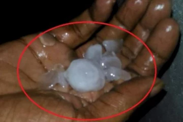 ஹட்டனில் இன்று ஆலங்கட்டி மழை