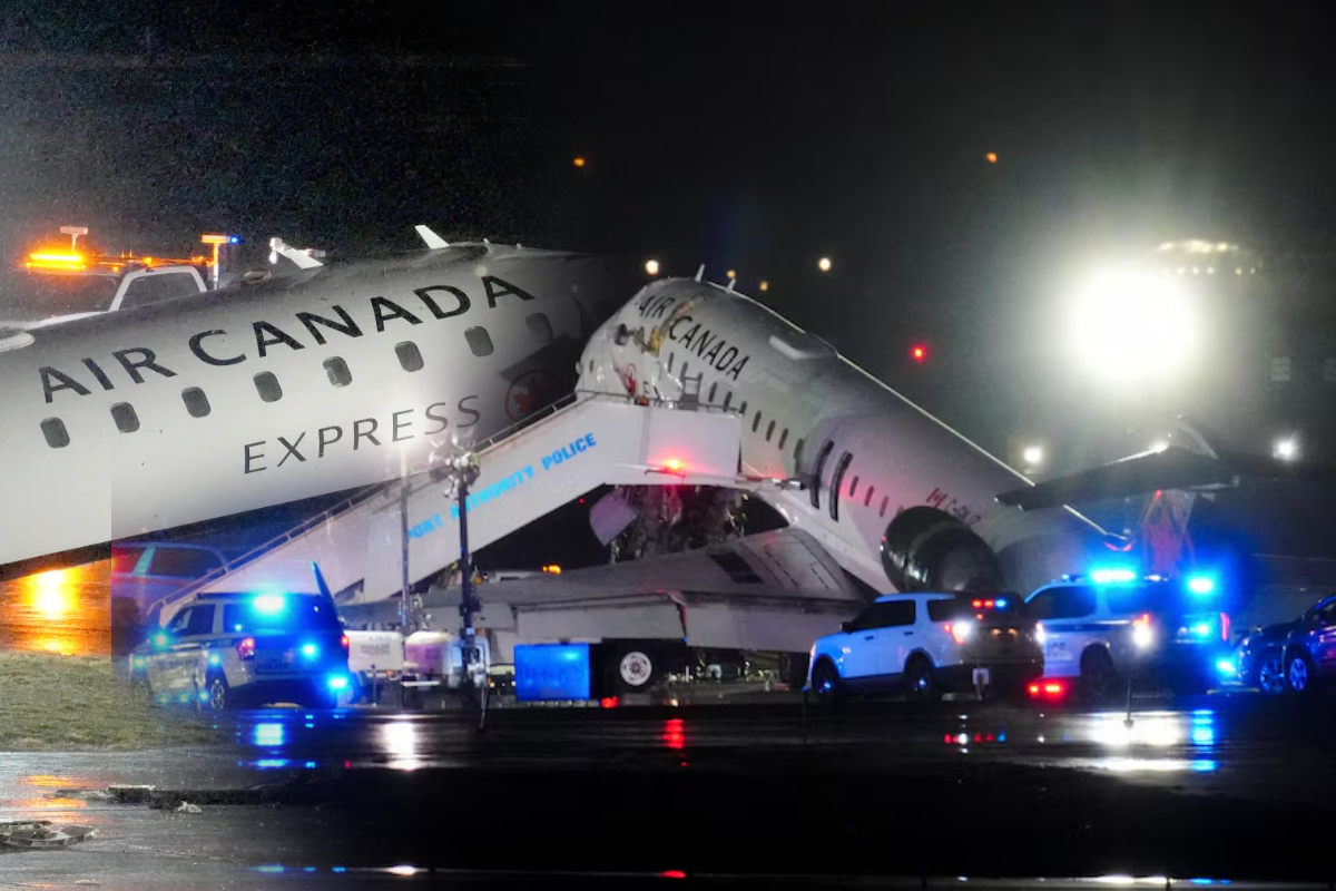 ஏர் கனடா விமான விபத்தில் விமானிகள் இருவர் பலி; பலர் படுகாயம் | Air Canada Collided Fire Vehicle Laguardia Pilots ஏர் கனடா விமான விபத்தில் விமானிகள் இருவர் பலி; பலர் படுகாயம் | Air Canada Collided Fire Vehicle Laguardia Pilots
