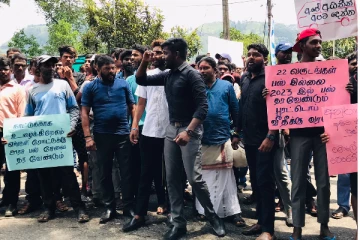 புசல்லாவையில் பேருந்து சேவையை உடன் ஆரம்பிக்குமாறு வலியுறுத்தி மக்கள் போராட்டம் (Video)