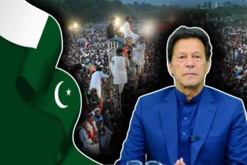 இம்ரான் கானை விடுதலை செய்யக்கோரி பாகிஸ்தானில் பாரிய பேரணி