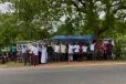 மயிலிட்டியில் கொட்டும் மழையிலும் மக்கள் போராட்டம்