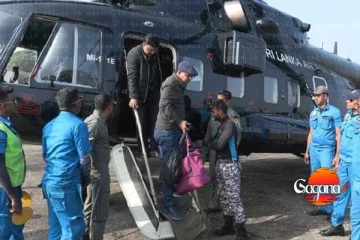 ගංවතුරේ සිරවී සිටි විදේශිකයින් පිරිසක් බේරාගනී