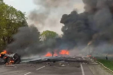 உக்ரைன் வீதி விபத்தில் 17 பேர் உயிரிழப்பு