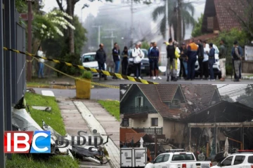 வீட்டின் மீது மோதியது விமானம் : பயணித்த அனைவரும் பலி