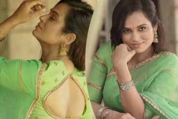 பச்சை நிறமே பச்சை நிறமே!! நடிகை ரம்யா பாண்டியனின் க்யூட் கிளிக்ஸ்..