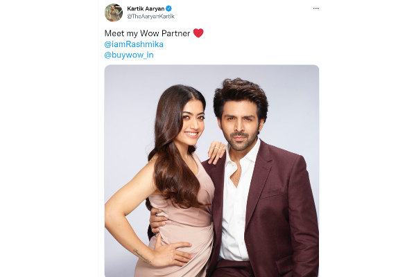 நடிகை ராஷ்மிகாவின் பார்ட்னர் இந்த பாலிவுட் நடிகரா? கட்டிபிடித்தபடி வெளியிட்ட புகைப்படம் | Rashmika Mandanna Wow Partner