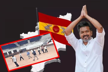 நேரு விளையாட்டு அரங்கில் முதலமைச்சராக பதவி ஏற்பு ; இரு முக்​கிய கோப்​பு​களில் விஜய் முதல் கையெழுத்து