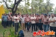 கவனயீர்ப்பு போராட்டத்தில் ஈடுபட்ட புல்மோட்டை கனிய மணல் ஊழியர்கள்