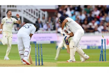 ஆட்டம் காட்டிய ரோகித்தை துல்லியமான போல்டாக்கி  தெறிக்கவிட்ட ஆண்டர்சன்! ஆக்ரோசமாக கத்திய வீடியோ