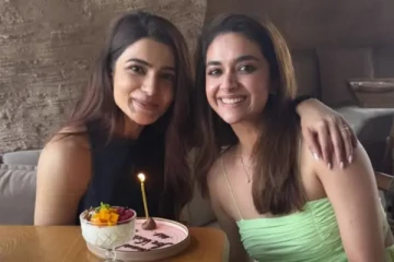 சமந்தா ரசிகர் வீட்டு மொட்டை மாடியில் செய்த வேலை, அதிர்ச்சியான கீர்த்தி சுரேஷ்