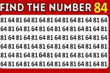 Optical illusion: கொடுக்கப்பட்டிருக்கும் இரண்டு விதமான எண்களில் '84' எங்கே உள்ளது?