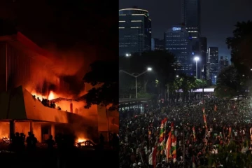 பாராளுமன்ற கட்டிடத்திற்கு தீ வைப்பு - இந்தோனேசியா போராட்டத்தில் 3 பேர் உயிரிழப்பு