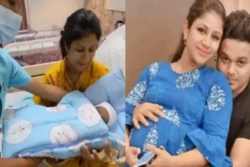 முதன்முறையாக தனது மகனை கையில் ஏந்தும் ஆல்யா மானசா - வைரல் வீடியோ