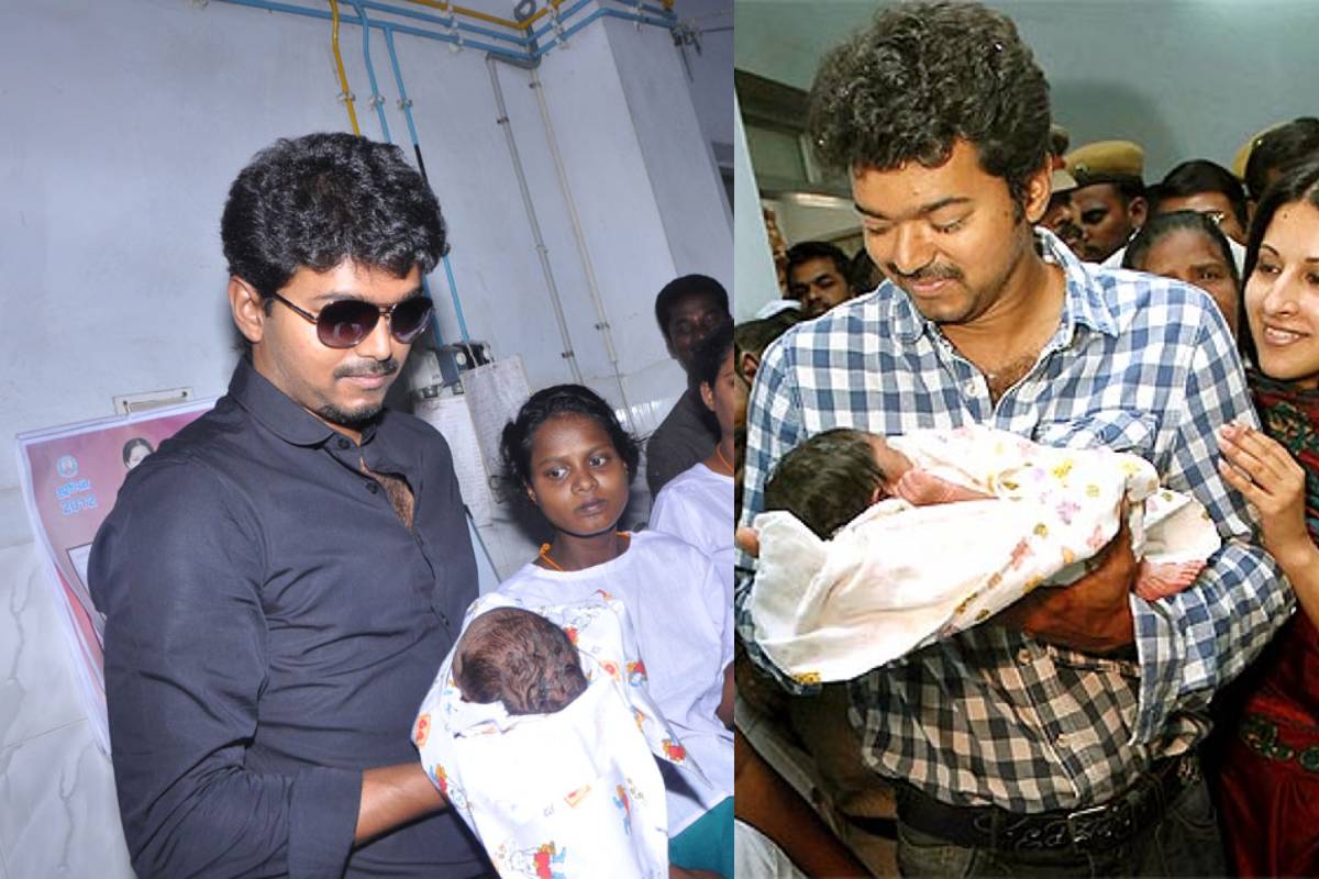 actor vijay at egmore hospital