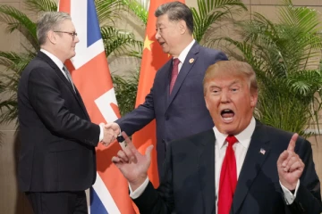 சீனா சென்ற இங்கிலாந்து பிரதமர் ; எதிர்க்கும் ட்ரம்ப்