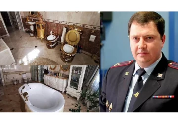 தங்க கழிப்பறை... தங்க படிக்கட்டு! கோடீஸ்வர வாழ்க்கை வாழ்ந்து வந்த பொலிஸ் அதிகாரி: வெளியான புகைப்படங்கள்